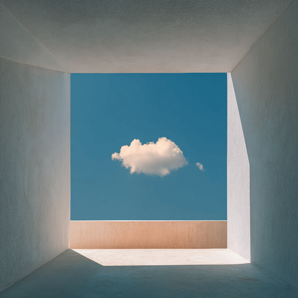 Betonarme bir yapının minimalist mimarisi